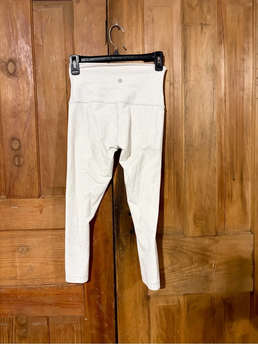 Lululemon – Wunder Under HR Crop Leggings 21 Foli Manifesto White Nimbus – Sz. 6
